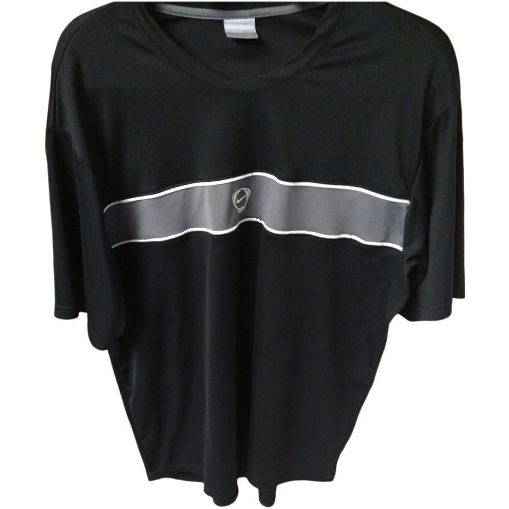 Men'sย NIKE ShortโSleeve Black & Gray Shirt.โMy - Picture 5 of 11